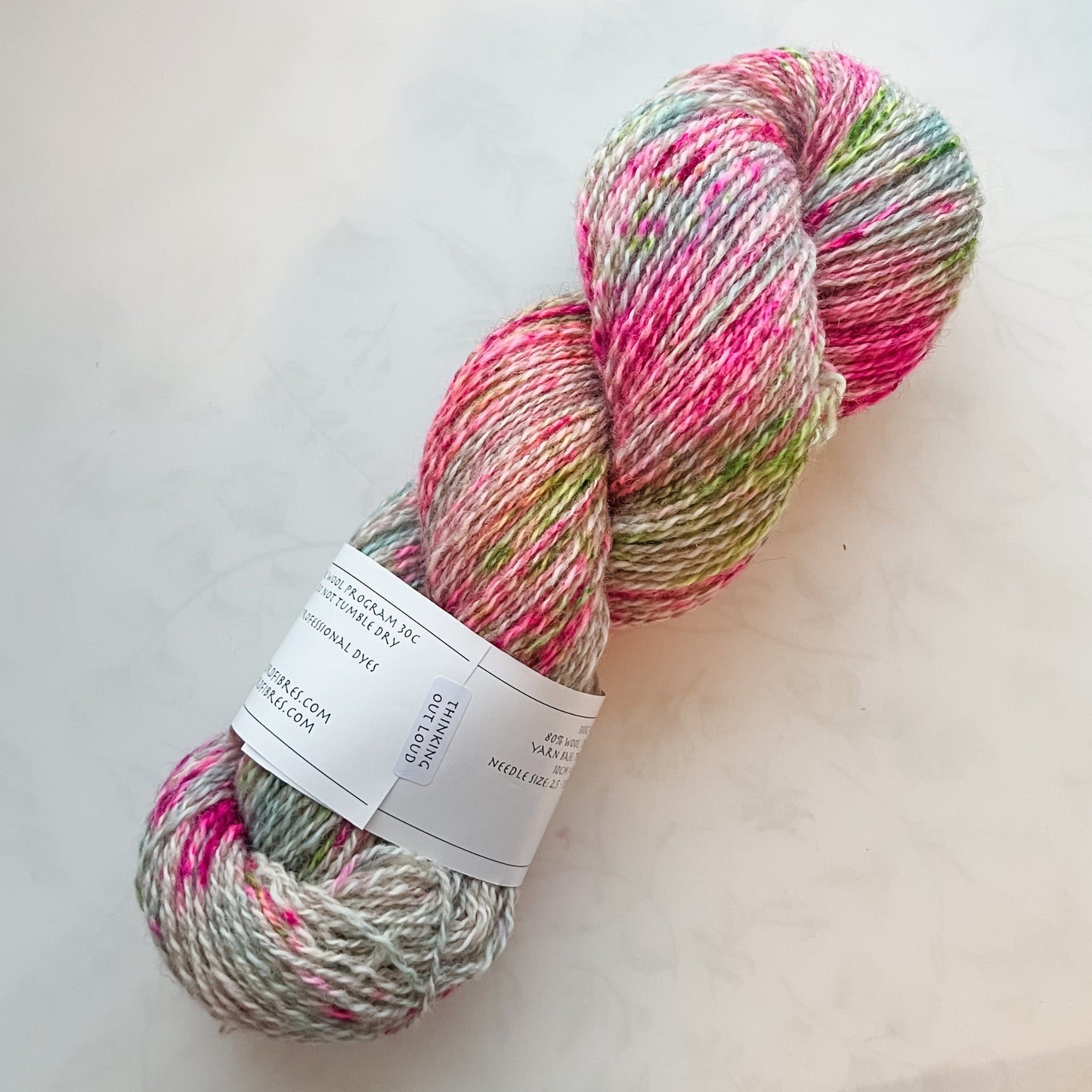 Thinking Out Loud - Trollfjord sock - Variegated Yarn - Hand dyed yarn