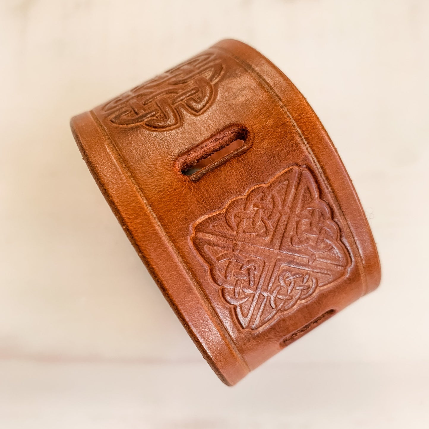 Shawl Cuff - Leather - Square