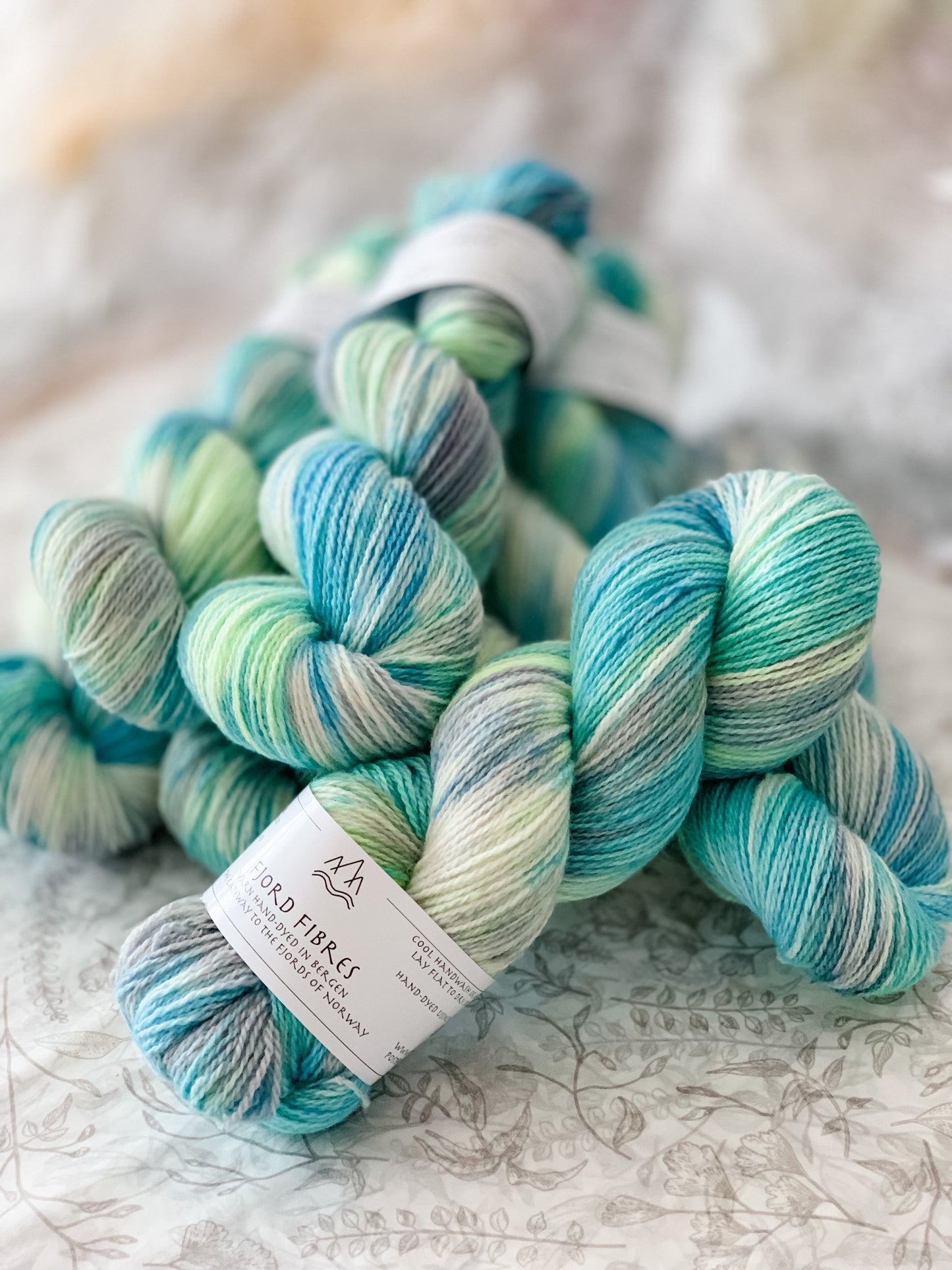 Water Music - Trollfjord sock - Hand Dyed Yarn - Variegated Yarn