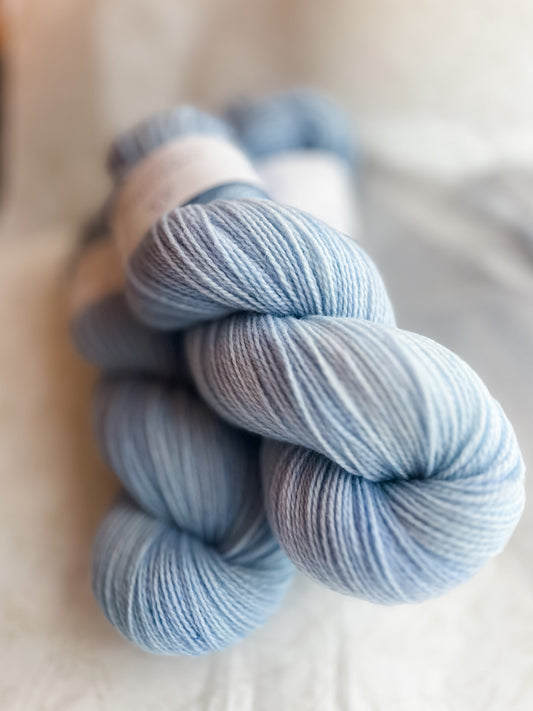 Calm after the Storm - Trollfjord sock - Tonal Yarn - Hand dyed yarn