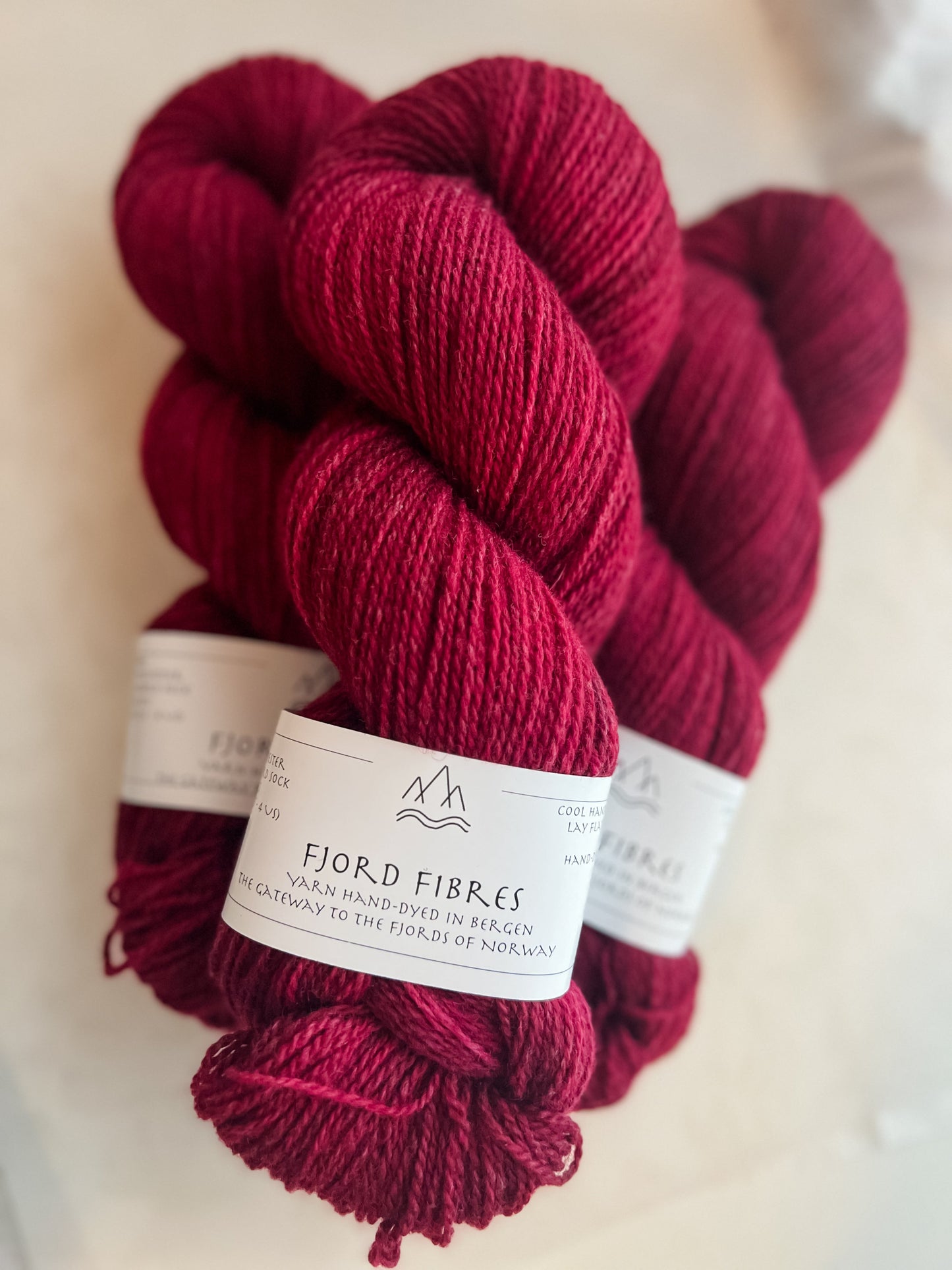 Black Cherry - Trollfjord sock - Tonal Yarn - Hand dyed yarn