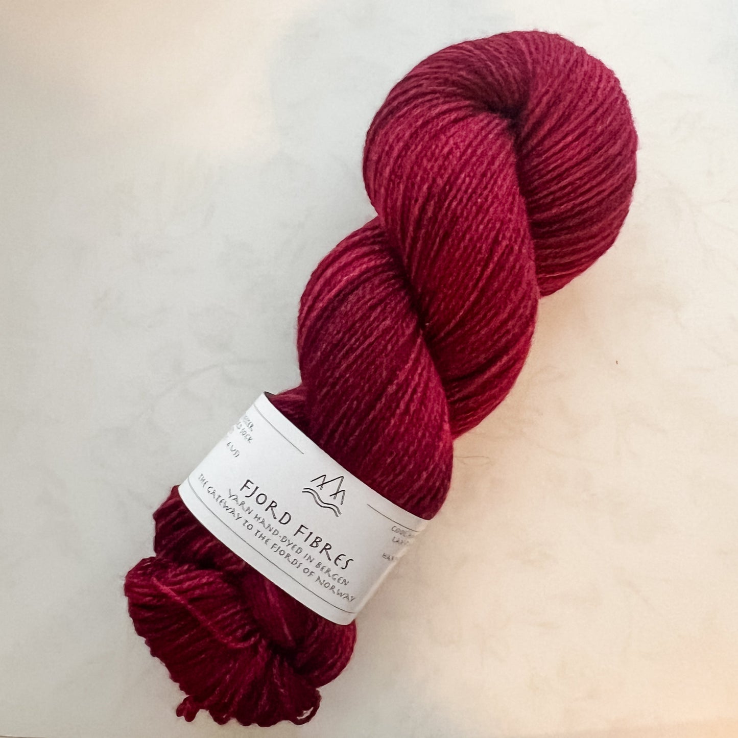 Black Cherry - Trollfjord sock - Tonal Yarn - Hand dyed yarn