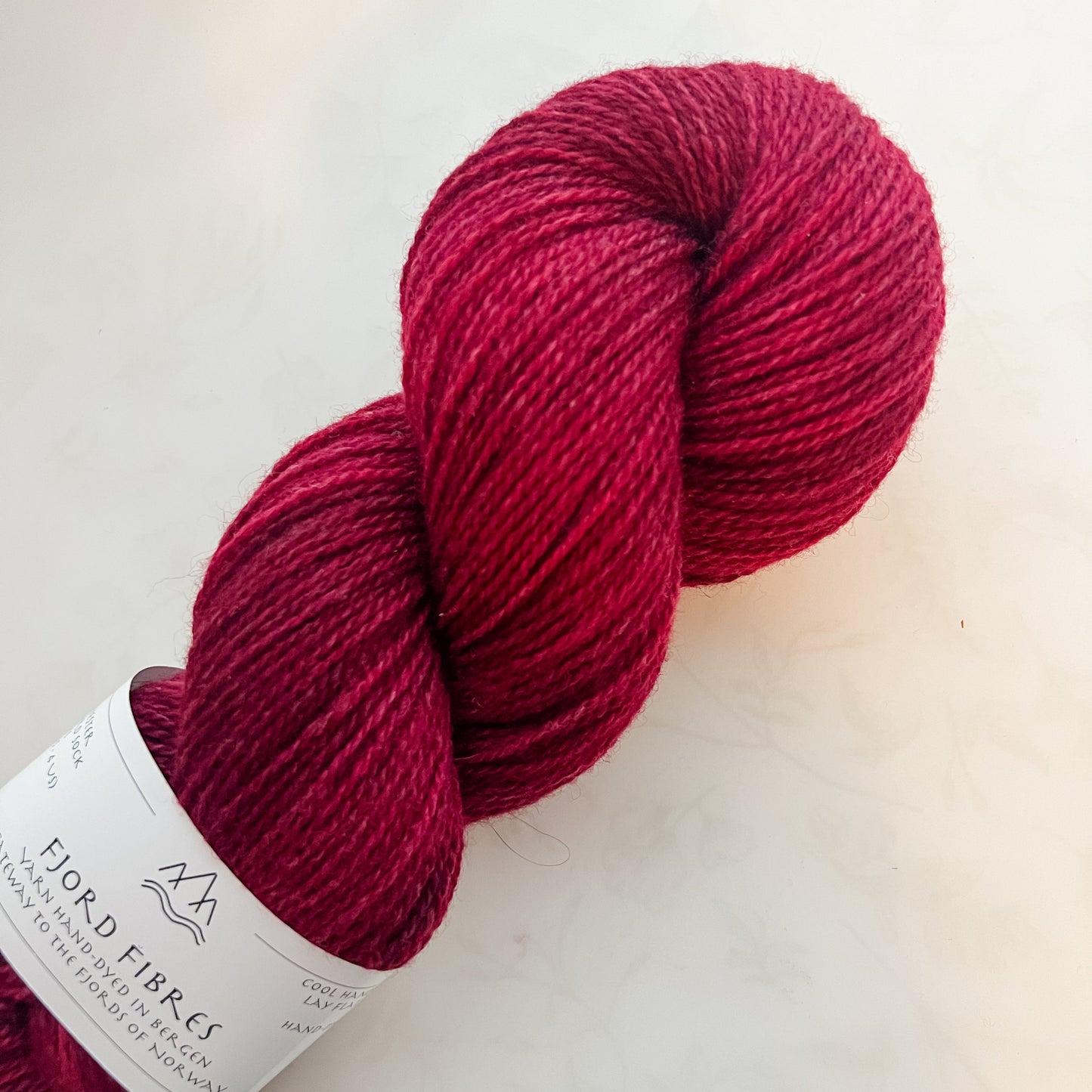 Black Cherry - Trollfjord sock - Tonal Yarn - Hand dyed yarn