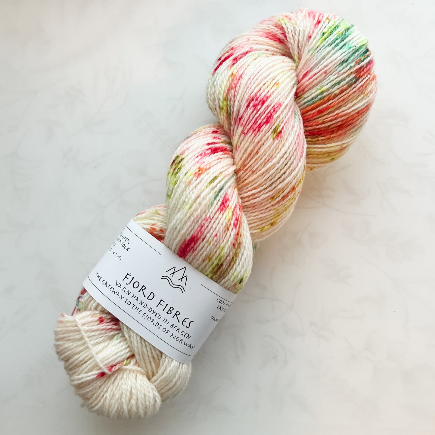 Dancing Circles - Trollfjord sock -  Variegated Yarn - Hand dyed yarn