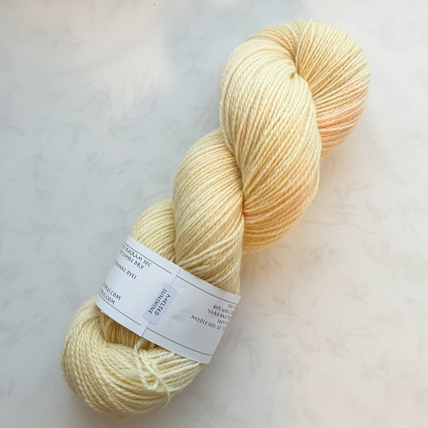 Melted Sunshine - Trollfjord sock - Tonal Yarn - Hand dyed yarn