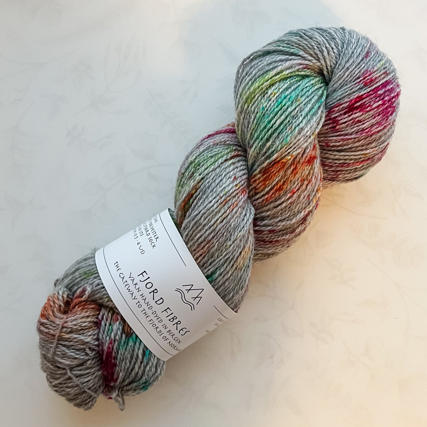 Walk with Me - Trollfjord sock -  Variegated Yarn - Hand dyed yarn