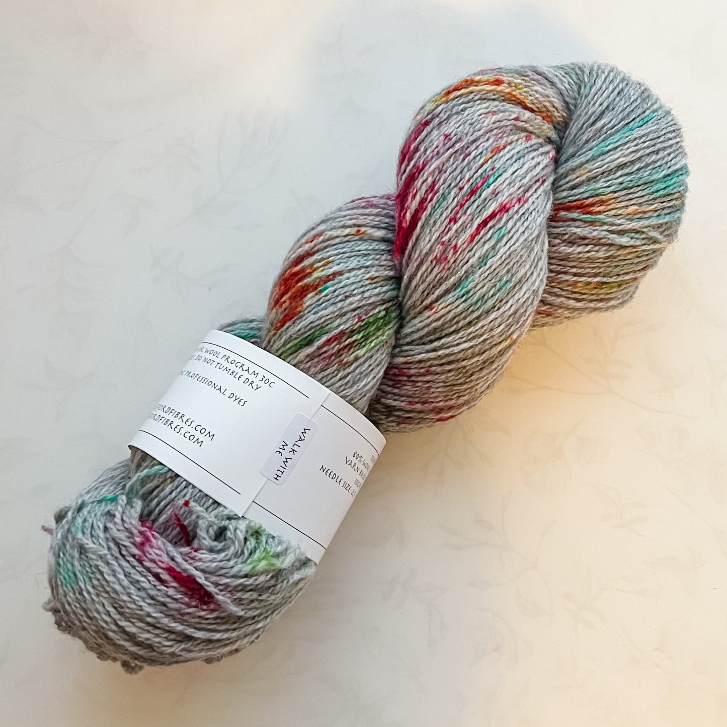 Walk with Me - Trollfjord sock -  Variegated Yarn - Hand dyed yarn