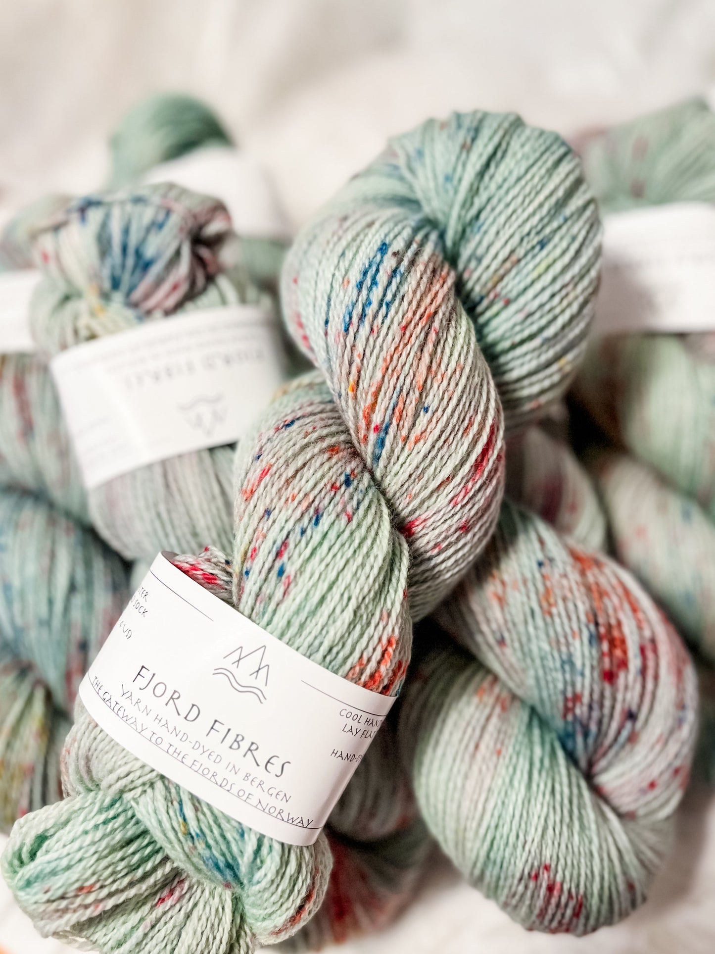 Inner Smile - Trollfjord sock -  Variegated Yarn - Hand dyed yarn