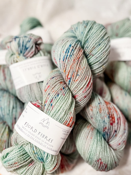 Inner Smile - Trollfjord sock -  Variegated Yarn - Hand dyed yarn