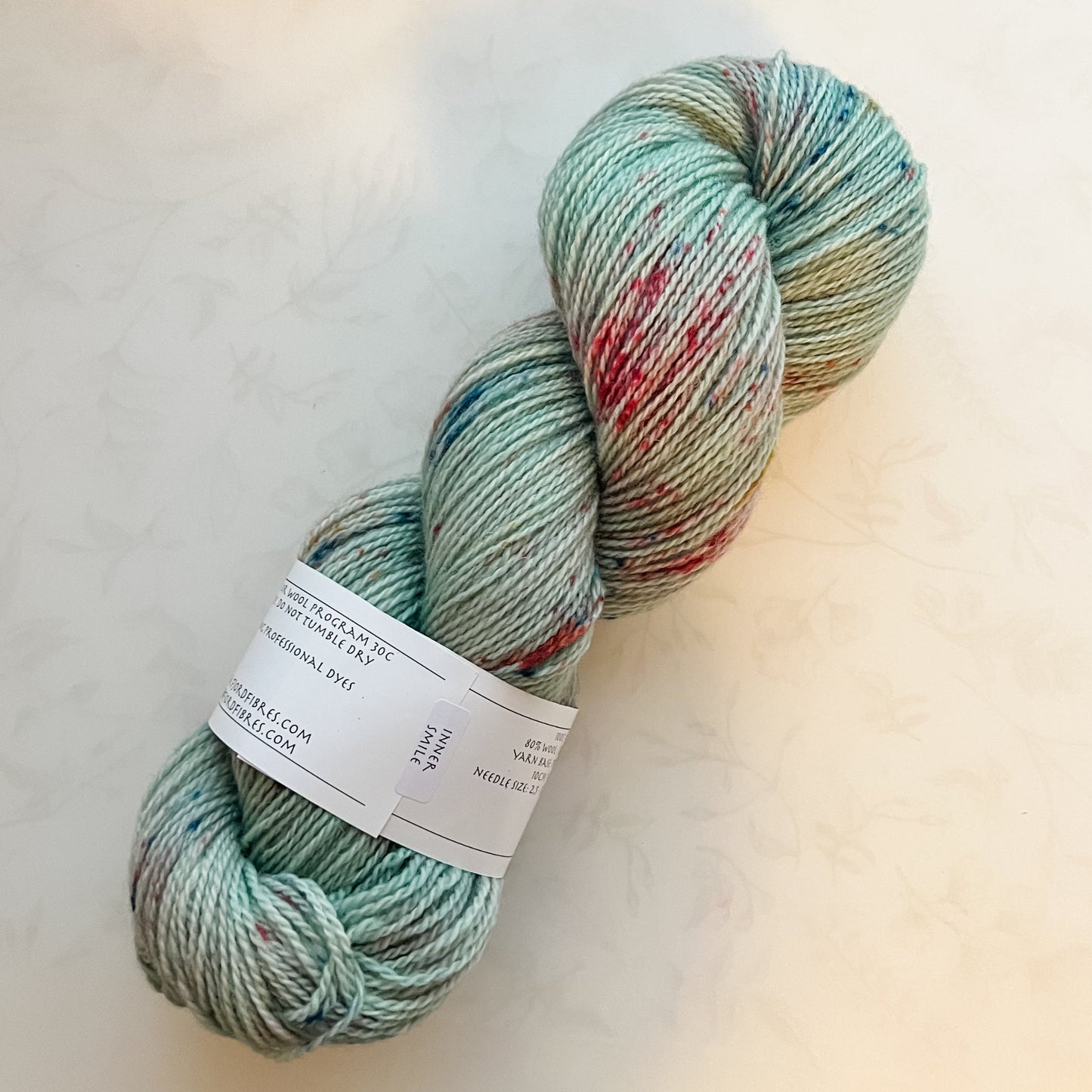 Inner Smile - Trollfjord sock -  Variegated Yarn - Hand dyed yarn